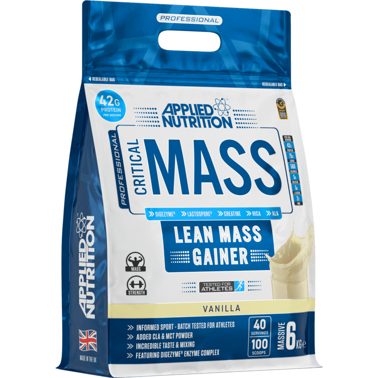 Applied Nutrition Critical Mass Lean Mass Gainz 6 Kg Vanilla